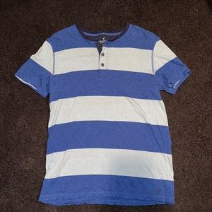 Men’s American Eagle Striped Henley Shirt